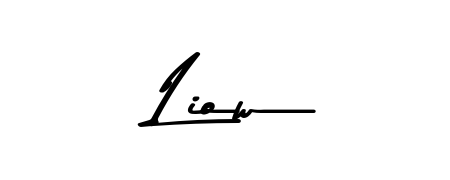 Create an unforgettable impression when signing with Liow name styled in Asem Kandis PERSONAL USE typography. 100% free online generator. Liow signature style 9 images and pictures png