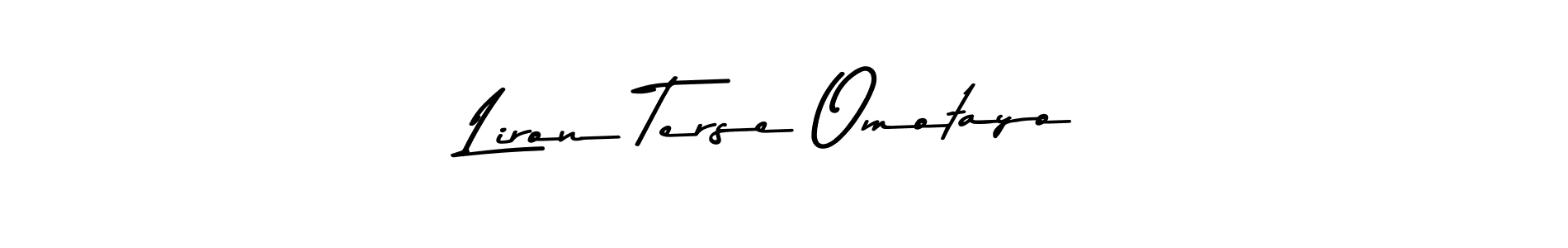 if you are searching for the best signature style for your name Liron Terse Omotayo. so please give up your signature search. here we have designed multiple signature styles  using Asem Kandis PERSONAL USE. Liron Terse Omotayo signature style 9 images and pictures png