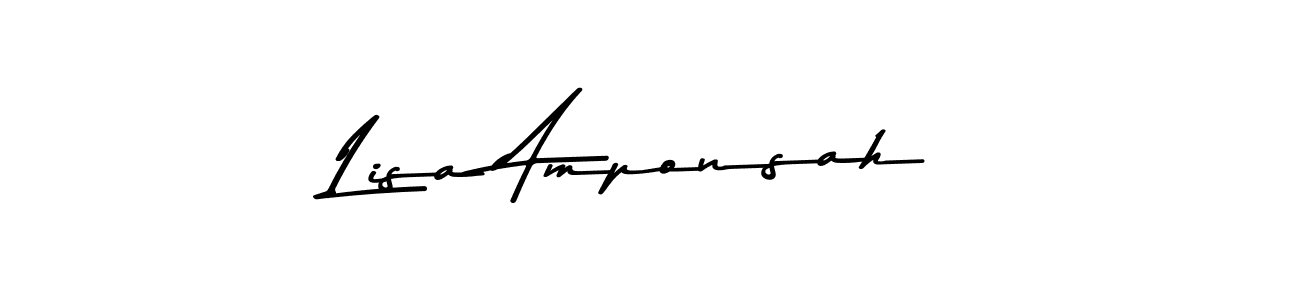 Make a beautiful signature design for name Lisa Amponsah. Use this online signature maker to create a handwritten signature for free. Lisa Amponsah signature style 9 images and pictures png