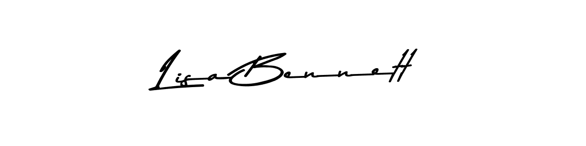 Create a beautiful signature design for name Lisa Bennett. With this signature (Asem Kandis PERSONAL USE) fonts, you can make a handwritten signature for free. Lisa Bennett signature style 9 images and pictures png