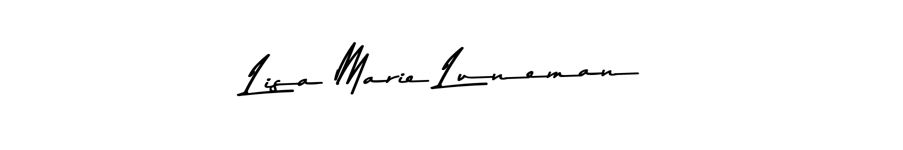 Use a signature maker to create a handwritten signature online. With this signature software, you can design (Asem Kandis PERSONAL USE) your own signature for name Lisa Marie Luneman. Lisa Marie Luneman signature style 9 images and pictures png