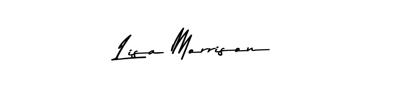 Create a beautiful signature design for name Lisa Morrison. With this signature (Asem Kandis PERSONAL USE) fonts, you can make a handwritten signature for free. Lisa Morrison signature style 9 images and pictures png