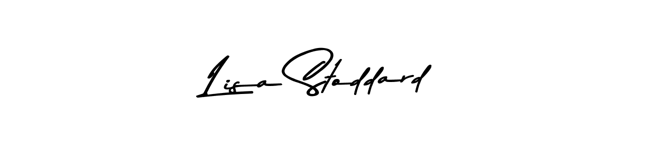 How to make Lisa Stoddard name signature. Use Asem Kandis PERSONAL USE style for creating short signs online. This is the latest handwritten sign. Lisa Stoddard signature style 9 images and pictures png