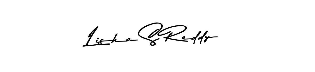 Use a signature maker to create a handwritten signature online. With this signature software, you can design (Asem Kandis PERSONAL USE) your own signature for name Lisha S Reddy. Lisha S Reddy signature style 9 images and pictures png