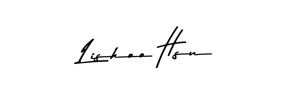 The best way (Asem Kandis PERSONAL USE) to make a short signature is to pick only two or three words in your name. The name Lishoo Hsn include a total of six letters. For converting this name. Lishoo Hsn signature style 9 images and pictures png