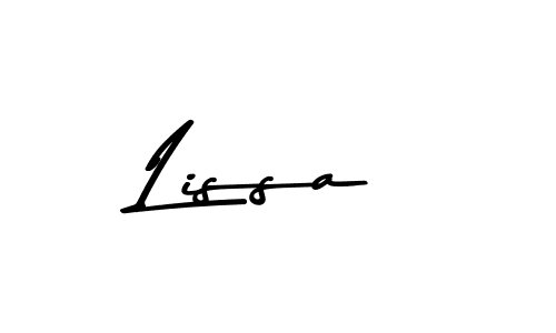 Create a beautiful signature design for name Lissa. With this signature (Asem Kandis PERSONAL USE) fonts, you can make a handwritten signature for free. Lissa signature style 9 images and pictures png