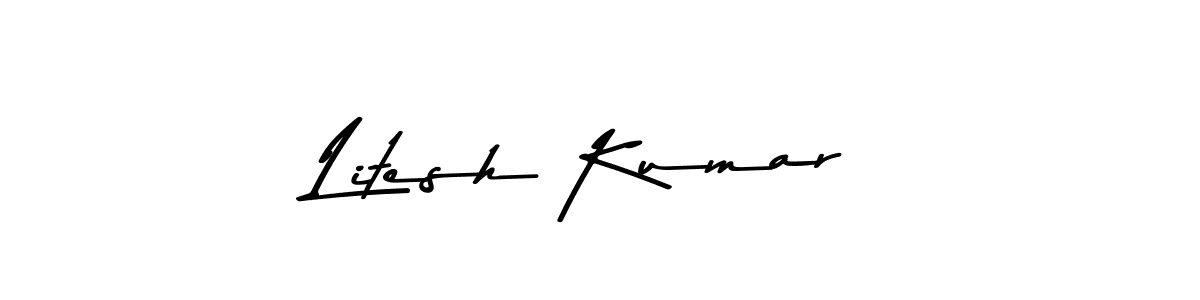 Use a signature maker to create a handwritten signature online. With this signature software, you can design (Asem Kandis PERSONAL USE) your own signature for name Litesh Kumar. Litesh Kumar signature style 9 images and pictures png