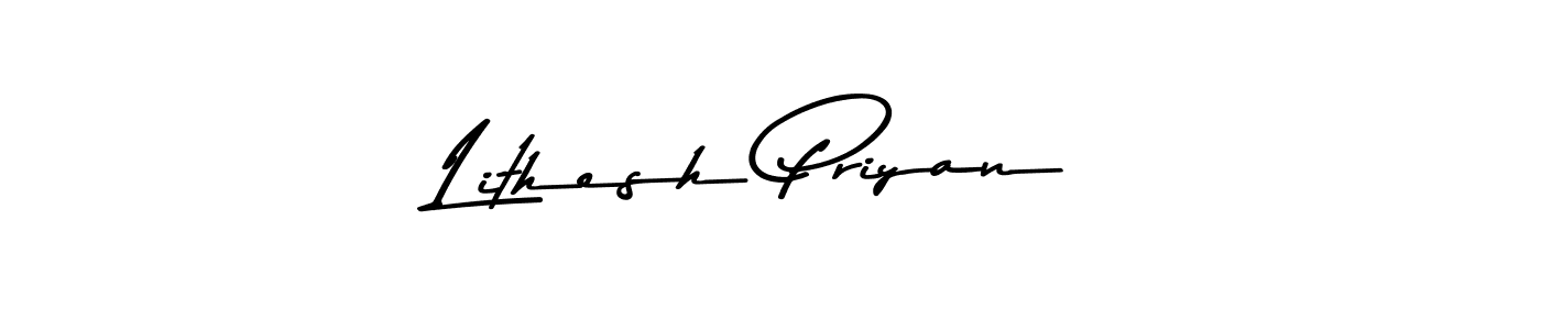 Make a short Lithesh Priyan signature style. Manage your documents anywhere anytime using Asem Kandis PERSONAL USE. Create and add eSignatures, submit forms, share and send files easily. Lithesh Priyan signature style 9 images and pictures png