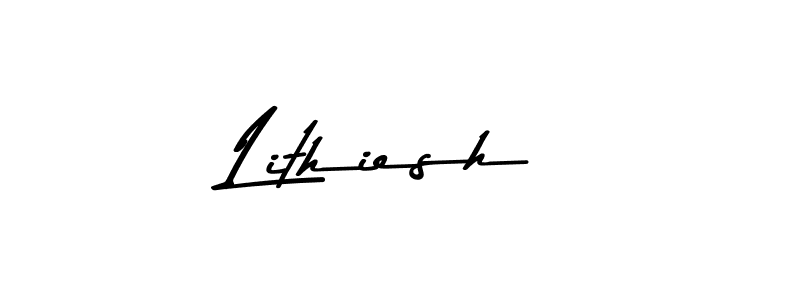 Similarly Asem Kandis PERSONAL USE is the best handwritten signature design. Signature creator online .You can use it as an online autograph creator for name Lithiesh. Lithiesh signature style 9 images and pictures png