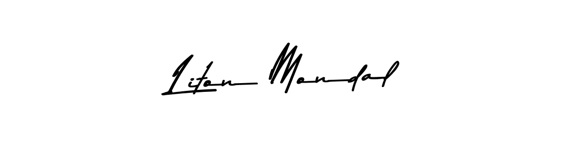 if you are searching for the best signature style for your name Liton Mondal. so please give up your signature search. here we have designed multiple signature styles  using Asem Kandis PERSONAL USE. Liton Mondal signature style 9 images and pictures png