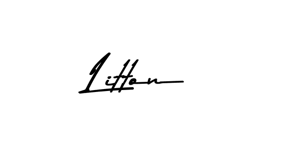 Create a beautiful signature design for name Litton. With this signature (Asem Kandis PERSONAL USE) fonts, you can make a handwritten signature for free. Litton signature style 9 images and pictures png