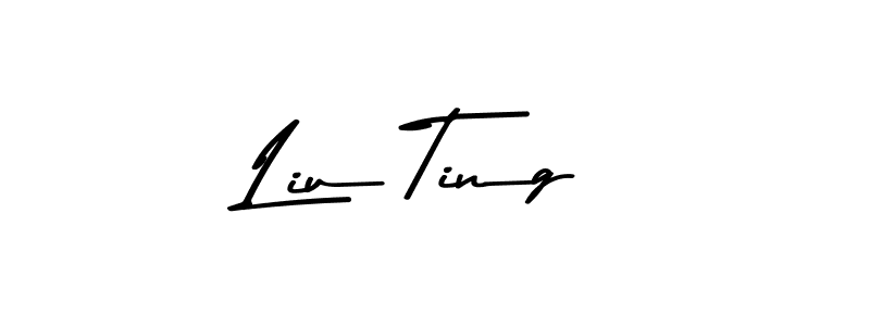 How to make Liu Ting name signature. Use Asem Kandis PERSONAL USE style for creating short signs online. This is the latest handwritten sign. Liu Ting signature style 9 images and pictures png