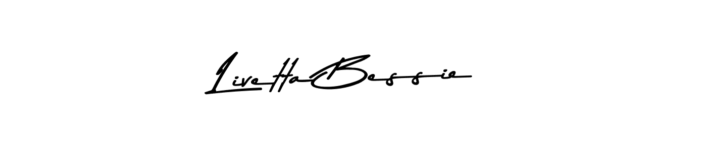 if you are searching for the best signature style for your name Livetta Bessie. so please give up your signature search. here we have designed multiple signature styles  using Asem Kandis PERSONAL USE. Livetta Bessie signature style 9 images and pictures png
