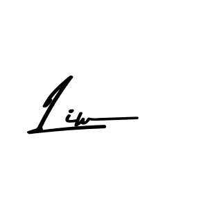 You should practise on your own different ways (Asem Kandis PERSONAL USE) to write your name (Liw) in signature. don't let someone else do it for you. Liw signature style 9 images and pictures png