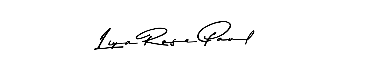 Also we have Liya Rose Paul name is the best signature style. Create professional handwritten signature collection using Asem Kandis PERSONAL USE autograph style. Liya Rose Paul signature style 9 images and pictures png