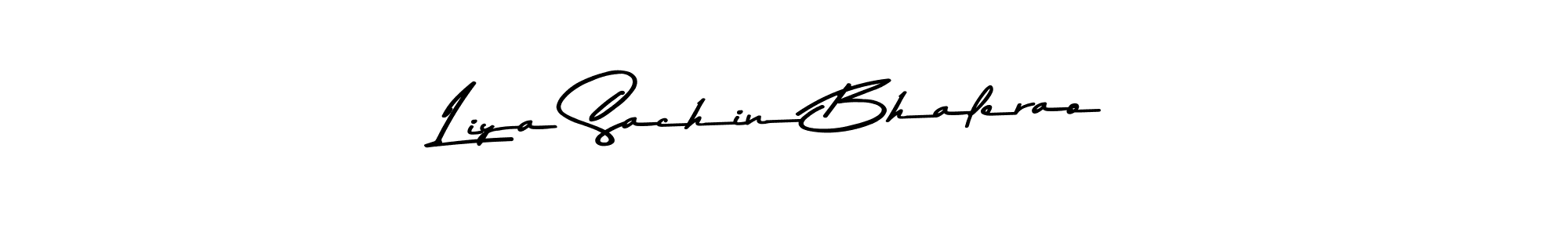 Asem Kandis PERSONAL USE is a professional signature style that is perfect for those who want to add a touch of class to their signature. It is also a great choice for those who want to make their signature more unique. Get Liya Sachin Bhalerao name to fancy signature for free. Liya Sachin Bhalerao signature style 9 images and pictures png