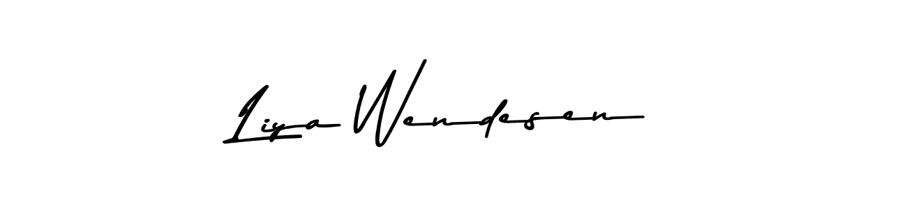 if you are searching for the best signature style for your name Liya Wendesen. so please give up your signature search. here we have designed multiple signature styles  using Asem Kandis PERSONAL USE. Liya Wendesen signature style 9 images and pictures png