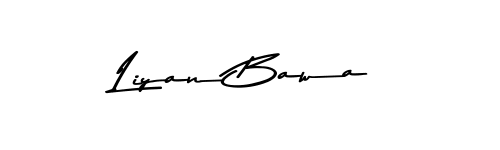 Asem Kandis PERSONAL USE is a professional signature style that is perfect for those who want to add a touch of class to their signature. It is also a great choice for those who want to make their signature more unique. Get Liyan Bawa name to fancy signature for free. Liyan Bawa signature style 9 images and pictures png