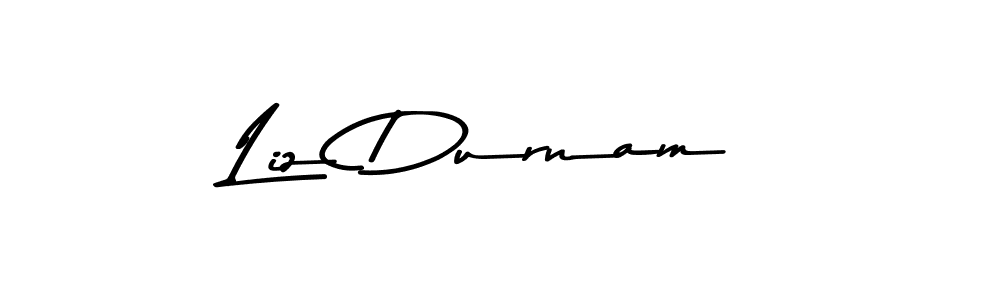 You should practise on your own different ways (Asem Kandis PERSONAL USE) to write your name (Liz Durnam) in signature. don't let someone else do it for you. Liz Durnam signature style 9 images and pictures png