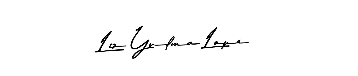 Also You can easily find your signature by using the search form. We will create Liz Yulma Lope name handwritten signature images for you free of cost using Asem Kandis PERSONAL USE sign style. Liz Yulma Lope signature style 9 images and pictures png