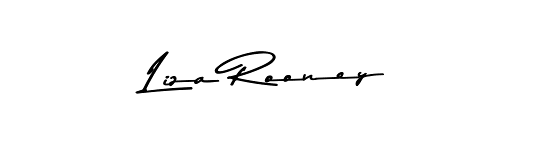 Liza Rooney stylish signature style. Best Handwritten Sign (Asem Kandis PERSONAL USE) for my name. Handwritten Signature Collection Ideas for my name Liza Rooney. Liza Rooney signature style 9 images and pictures png
