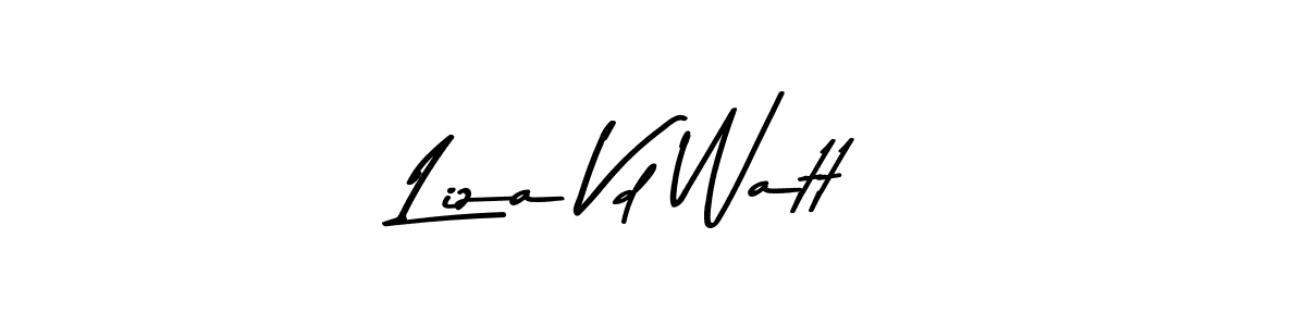 Make a beautiful signature design for name Liza Vd Watt. Use this online signature maker to create a handwritten signature for free. Liza Vd Watt signature style 9 images and pictures png