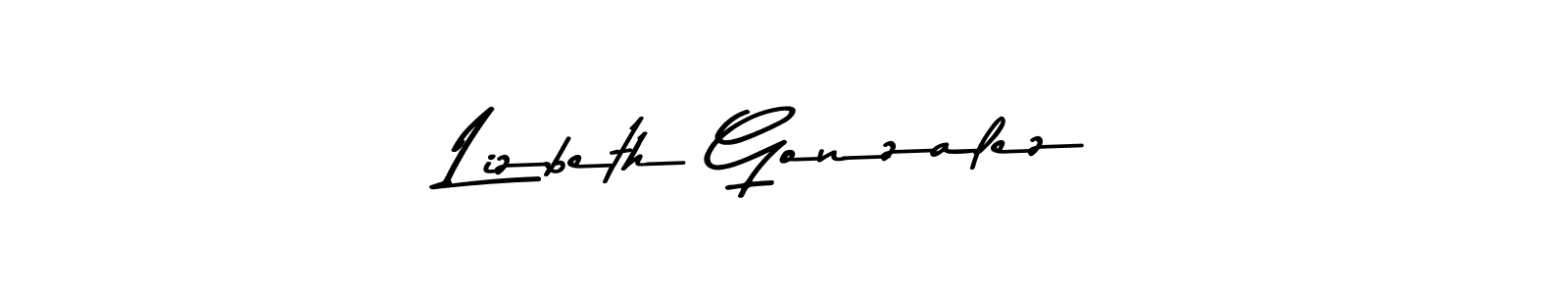 Lizbeth Gonzalez stylish signature style. Best Handwritten Sign (Asem Kandis PERSONAL USE) for my name. Handwritten Signature Collection Ideas for my name Lizbeth Gonzalez. Lizbeth Gonzalez signature style 9 images and pictures png