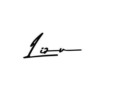 How to make Lizu name signature. Use Asem Kandis PERSONAL USE style for creating short signs online. This is the latest handwritten sign. Lizu signature style 9 images and pictures png