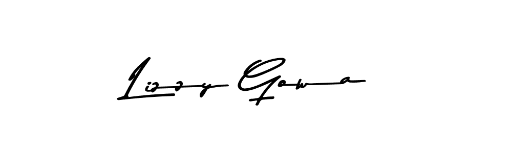 Make a short Lizzy Gowa signature style. Manage your documents anywhere anytime using Asem Kandis PERSONAL USE. Create and add eSignatures, submit forms, share and send files easily. Lizzy Gowa signature style 9 images and pictures png