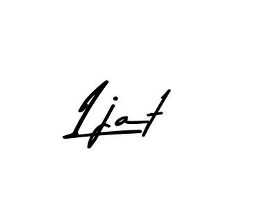 How to make Ljat name signature. Use Asem Kandis PERSONAL USE style for creating short signs online. This is the latest handwritten sign. Ljat signature style 9 images and pictures png