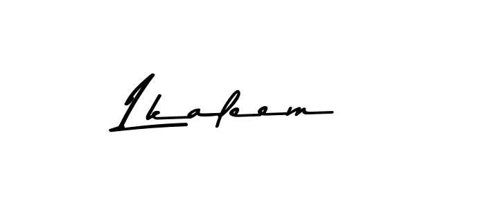 How to make Lkaleem name signature. Use Asem Kandis PERSONAL USE style for creating short signs online. This is the latest handwritten sign. Lkaleem signature style 9 images and pictures png