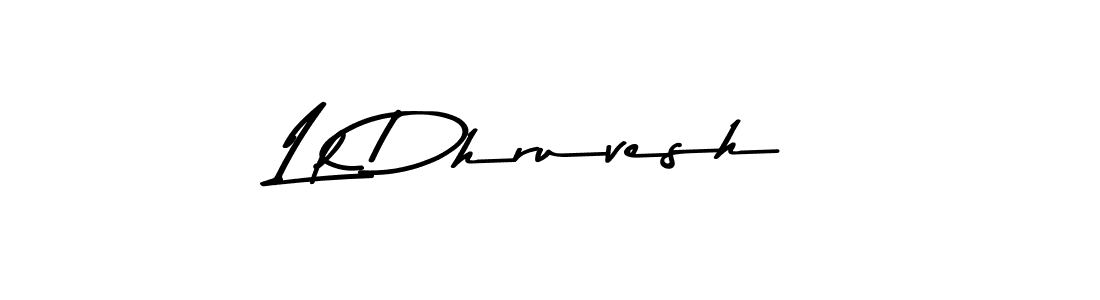 Also You can easily find your signature by using the search form. We will create Ll Dhruvesh name handwritten signature images for you free of cost using Asem Kandis PERSONAL USE sign style. Ll Dhruvesh signature style 9 images and pictures png