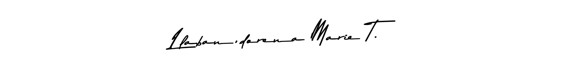 The best way (Asem Kandis PERSONAL USE) to make a short signature is to pick only two or three words in your name. The name Llaban,dorena Marie T. include a total of six letters. For converting this name. Llaban,dorena Marie T. signature style 9 images and pictures png