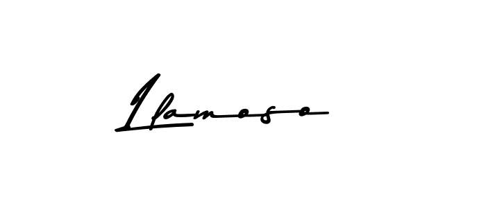 Create a beautiful signature design for name Llamoso. With this signature (Asem Kandis PERSONAL USE) fonts, you can make a handwritten signature for free. Llamoso signature style 9 images and pictures png