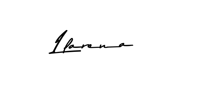 Make a beautiful signature design for name Llarena. With this signature (Asem Kandis PERSONAL USE) style, you can create a handwritten signature for free. Llarena signature style 9 images and pictures png