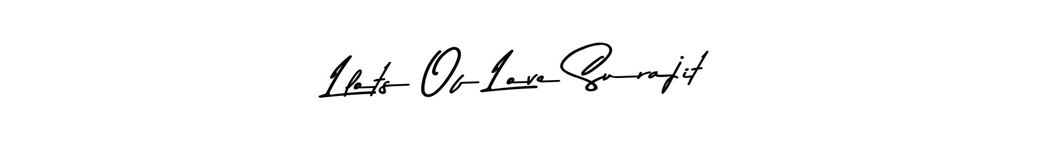 Make a beautiful signature design for name Llots Of Love Surajit. Use this online signature maker to create a handwritten signature for free. Llots Of Love Surajit signature style 9 images and pictures png