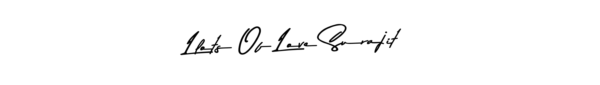 if you are searching for the best signature style for your name Llots Of Love Surajit. so please give up your signature search. here we have designed multiple signature styles  using Asem Kandis PERSONAL USE. Llots Of Love Surajit signature style 9 images and pictures png