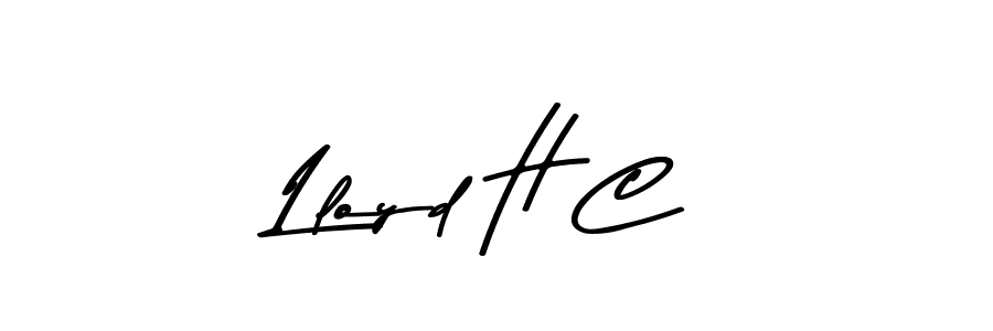 Create a beautiful signature design for name Lloyd H C. With this signature (Asem Kandis PERSONAL USE) fonts, you can make a handwritten signature for free. Lloyd H C signature style 9 images and pictures png