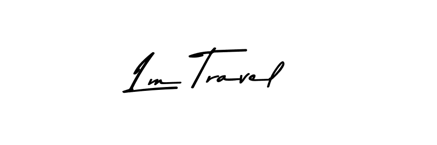 Similarly Asem Kandis PERSONAL USE is the best handwritten signature design. Signature creator online .You can use it as an online autograph creator for name Lm Travel. Lm Travel signature style 9 images and pictures png