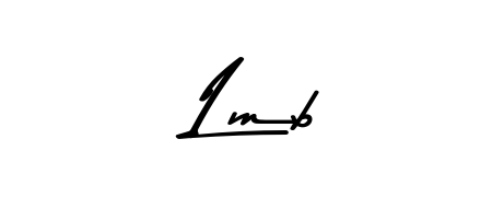 Designed for modern professionals: Lmb name signature crafted with Asem Kandis PERSONAL USE script. Ready for digital PDF workflows. Lmb signature style 9 images and pictures png