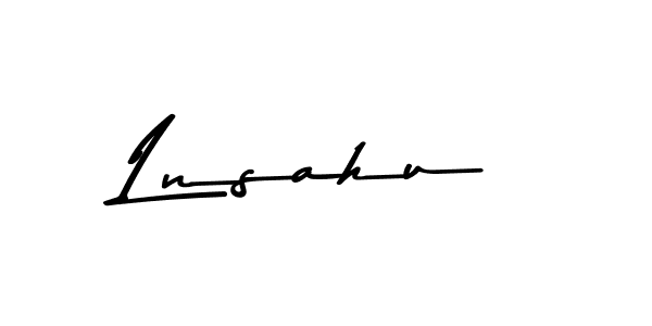 Create a beautiful signature design for name Lnsahu. With this signature (Asem Kandis PERSONAL USE) fonts, you can make a handwritten signature for free. Lnsahu signature style 9 images and pictures png