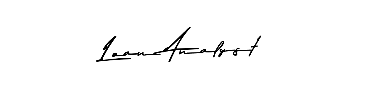 Also You can easily find your signature by using the search form. We will create Loan Analyst name handwritten signature images for you free of cost using Asem Kandis PERSONAL USE sign style. Loan Analyst signature style 9 images and pictures png