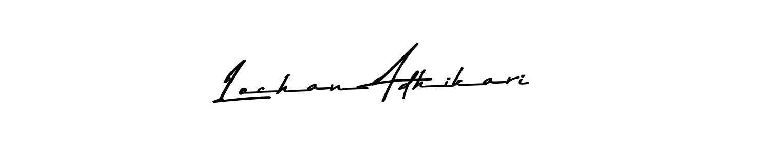 Similarly Asem Kandis PERSONAL USE is the best handwritten signature design. Signature creator online .You can use it as an online autograph creator for name Lochan Adhikari. Lochan Adhikari signature style 9 images and pictures png