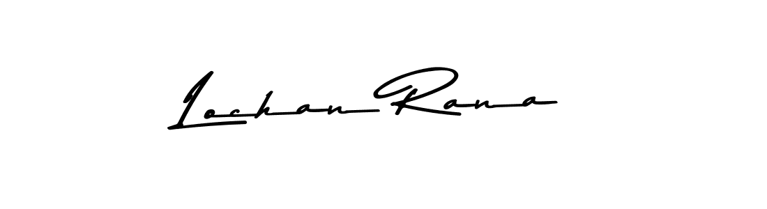 Design your own signature with our free online signature maker. With this signature software, you can create a handwritten (Asem Kandis PERSONAL USE) signature for name Lochan Rana. Lochan Rana signature style 9 images and pictures png