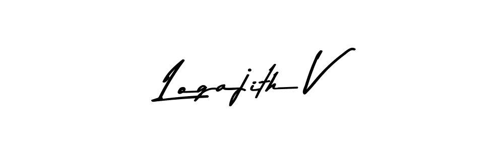 Also You can easily find your signature by using the search form. We will create Logajith V name handwritten signature images for you free of cost using Asem Kandis PERSONAL USE sign style. Logajith V signature style 9 images and pictures png