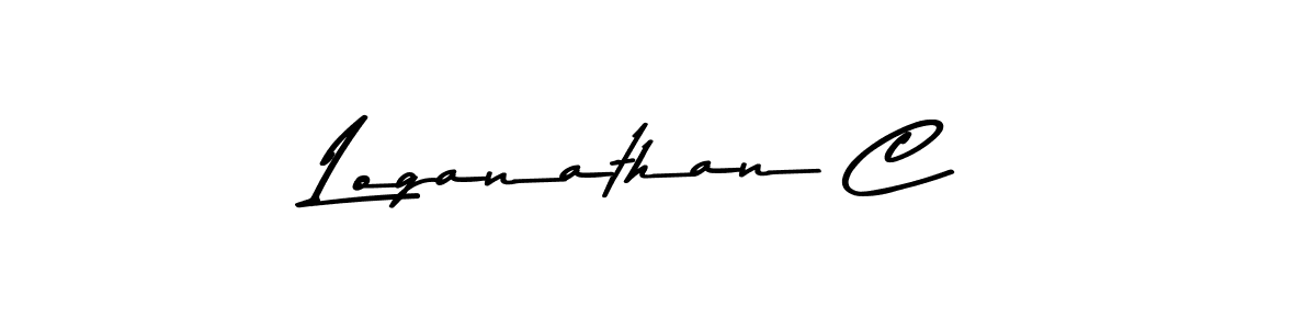 Loganathan C stylish signature style. Best Handwritten Sign (Asem Kandis PERSONAL USE) for my name. Handwritten Signature Collection Ideas for my name Loganathan C. Loganathan C signature style 9 images and pictures png