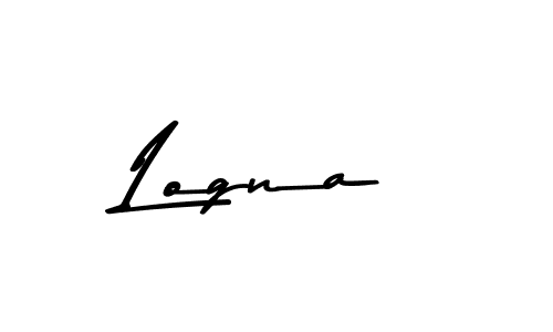 How to make Logna name signature. Use Asem Kandis PERSONAL USE style for creating short signs online. This is the latest handwritten sign. Logna signature style 9 images and pictures png