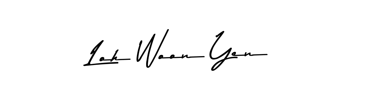 Also we have Loh Woon Yen name is the best signature style. Create professional handwritten signature collection using Asem Kandis PERSONAL USE autograph style. Loh Woon Yen signature style 9 images and pictures png