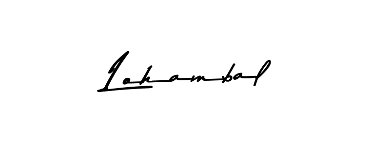 Similarly Asem Kandis PERSONAL USE is the best handwritten signature design. Signature creator online .You can use it as an online autograph creator for name Lohambal. Lohambal signature style 9 images and pictures png