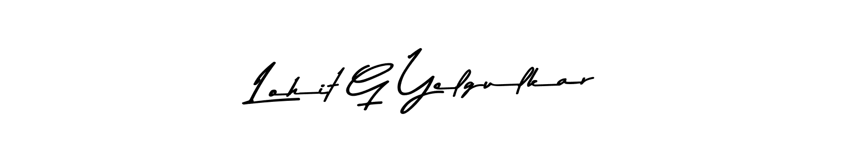 This is the best signature style for the Lohit G Yelgulkar name. Also you like these signature font (Asem Kandis PERSONAL USE). Mix name signature. Lohit G Yelgulkar signature style 9 images and pictures png